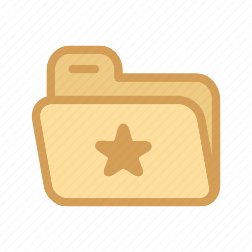 Favorite, files, folder, star, system, user, desk icon - Download on Iconfinder