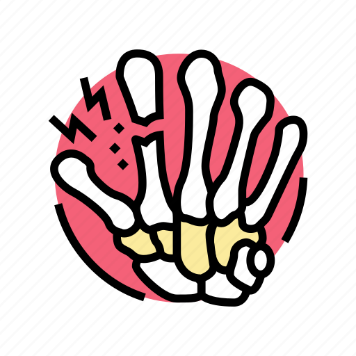 Fracture, hand, bones, osteoporosis, bone, pain icon - Download on Iconfinder