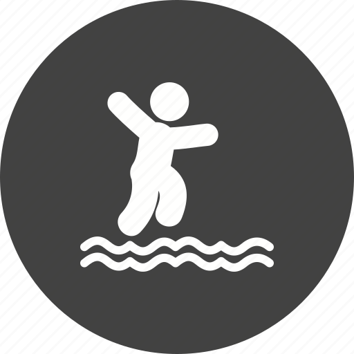 Adventure, cliff, jump, jumping, lake, summer, water icon - Download on Iconfinder