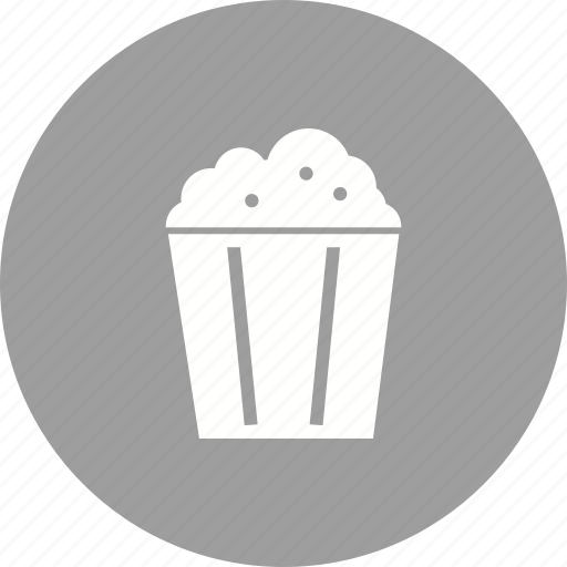 Corn, food, pop, popcorn, snack, tasty, white icon - Download on Iconfinder