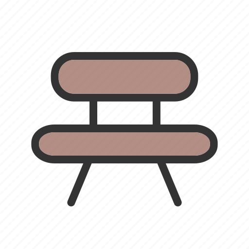 Bench, chair, outdoor, park, seat, view, wooden icon - Download on Iconfinder