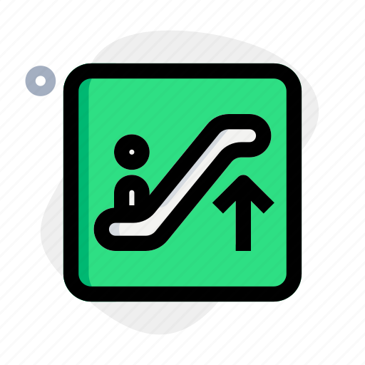 Escalator, up, outdoor, pointer icon - Download on Iconfinder