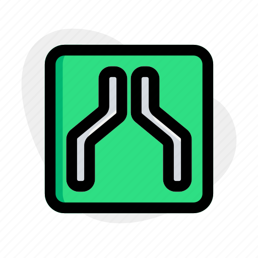Narrow, sign, outdoor, road sign icon - Download on Iconfinder