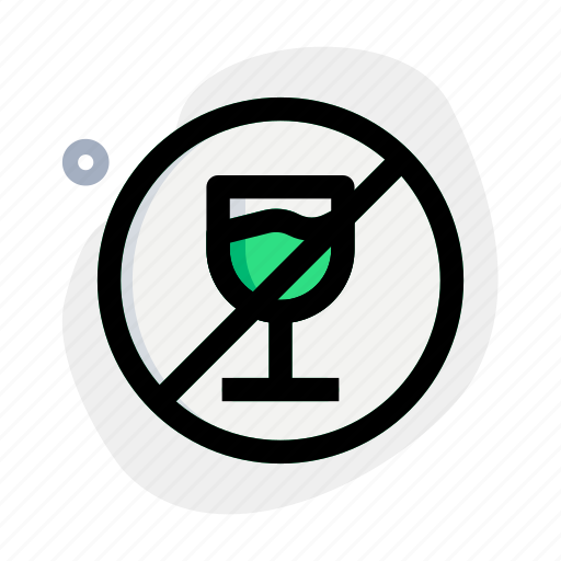 No, alcohol, outdoor, glass, forbidden icon - Download on Iconfinder