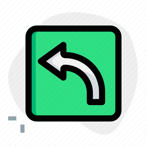 Turn, left, outdoor, road sign, highway icon - Download on Iconfinder