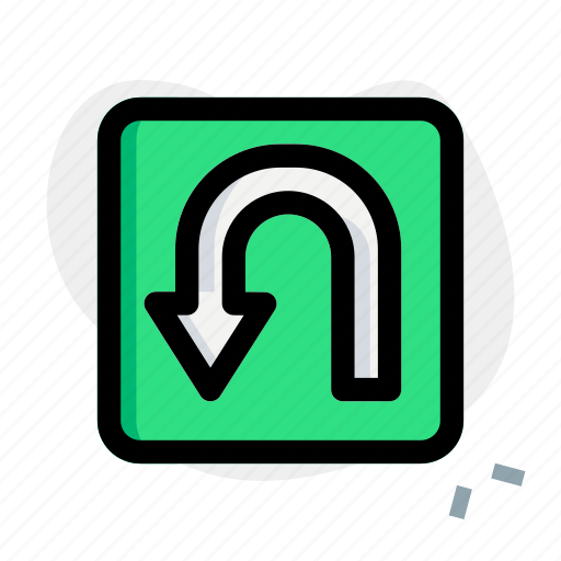 Turn, outdoor, highway, road sign icon - Download on Iconfinder