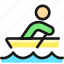 person, canoe 