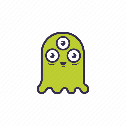 Alien, creature, green, slimy, space icon - Download on Iconfinder