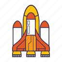 rocket, shuttle, space, spaceship