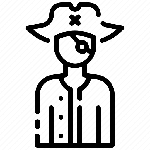 Pirat, criminal, man, avatar icon - Download on Iconfinder