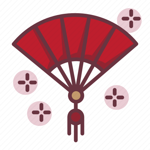 Chinese, lunar, wooden fan, chinese new year, traditional, china icon - Download on Iconfinder