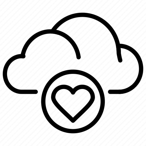 Cloud, functions, heart, love, mind, service, type icon - Download on Iconfinder