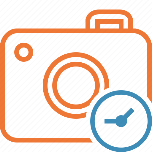 Camera, clock, photo, photocamera, photography, picture, snapshot icon - Download on Iconfinder