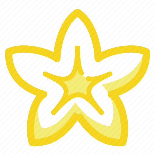 Starfruit, tropical, fruit icon - Download on Iconfinder