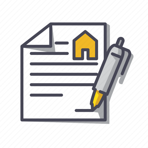Property, contract, real estate, agreement icon - Download on Iconfinder
