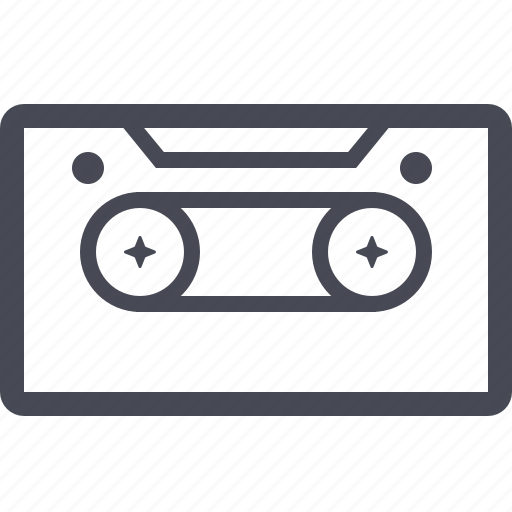 Tape cassette, retro tech icon - Download on Iconfinder