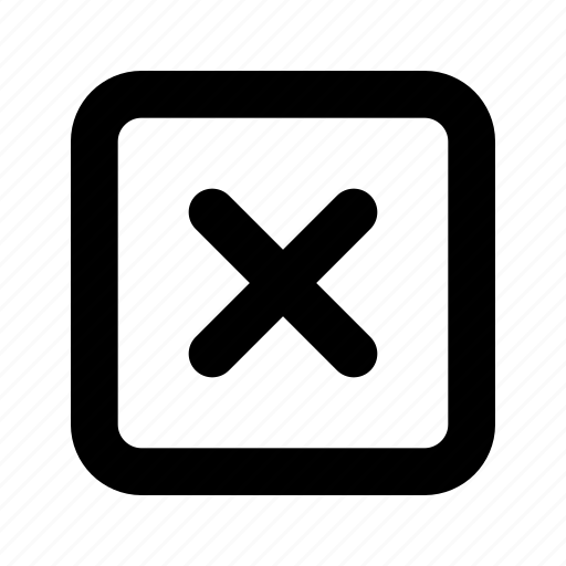 Cross, box, close, delete, disallow, remove icon - Download on Iconfinder