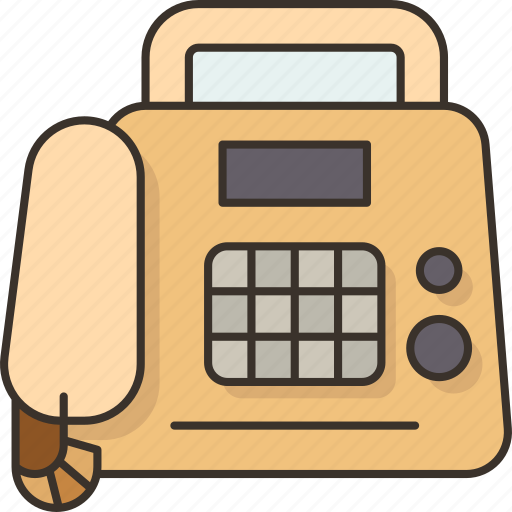 Fax, machine, facsimile, document, office icon - Download on Iconfinder