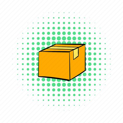 Box, cardboard, carton, comics, container, empty, package icon - Download on Iconfinder