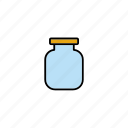 bottle, container, food, glass, jar, packaging, pot
