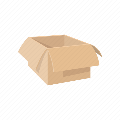Box, cardboard, carton, cartoon, container, empty, package icon - Download  on Iconfinder