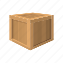 box, cargo, cartoon, container, shipment, wood, wooden