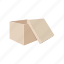 box, carton, cartoon, container, empty, package, packaging 