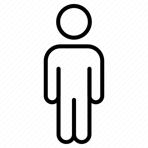 Man, one, standing, single, full, body icon - Download on Iconfinder