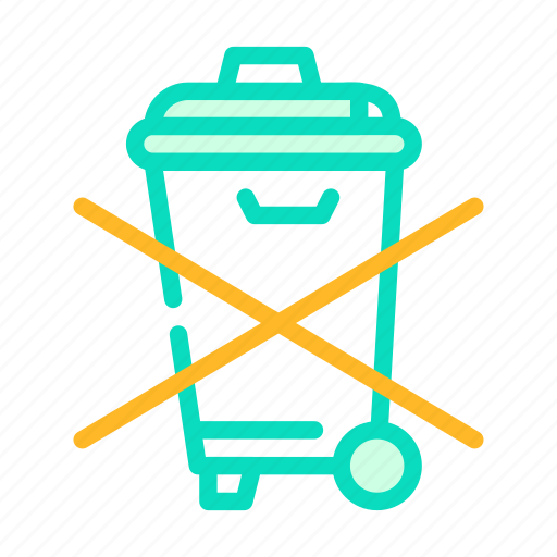 Do, not, throw, garbage, bin, packaging icon - Download on Iconfinder