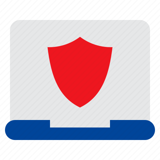 Laptop, security, guard, protection, shield icon - Download on Iconfinder