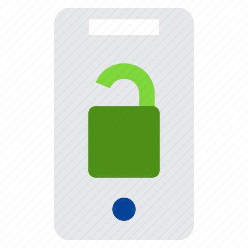 Smartphone, unlock, padlock, security, system, mobile, phone icon - Download on Iconfinder