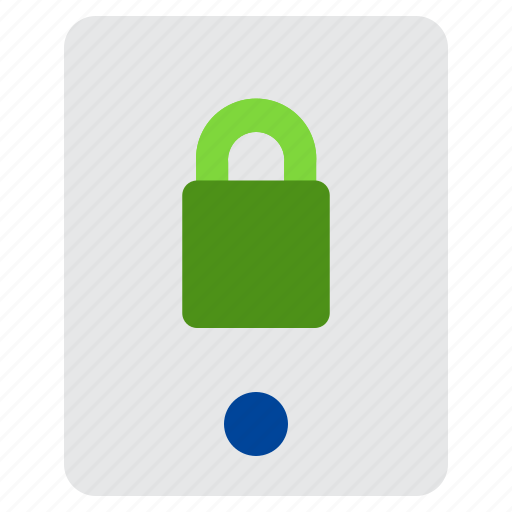 Tablet, lock, padlock, security, system, mobile, phone icon - Download on Iconfinder