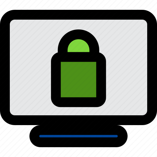 Computer, lock, padlock, security, system, mobile, phone icon - Download on Iconfinder