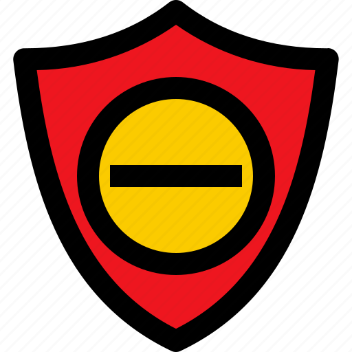 Shield, security, guard, protection, remove icon - Download on Iconfinder