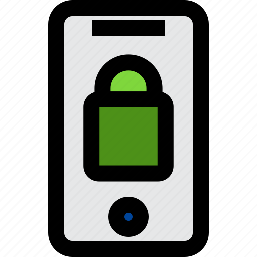 Smartphone, lock, padlock, security, system, mobile, phone icon - Download on Iconfinder