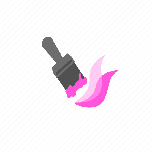 Brush, color, paint, paintbrush, pink, stroke, tool icon - Download on Iconfinder