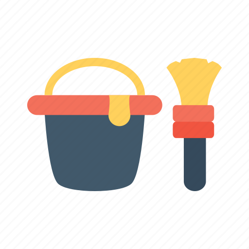 Brush, bucket, color, paint, picture, smartphone, theme icon - Download on Iconfinder
