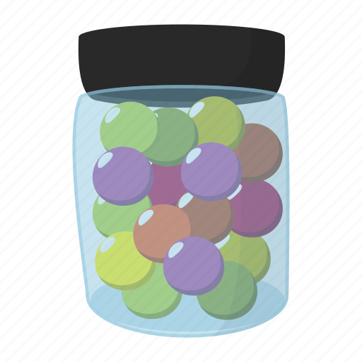 Balls, cartoon, color, container, jar, paint, paintball icon - Download on Iconfinder