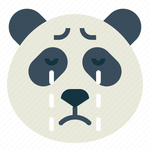 Panda, bear, animal, head, cry icon - Download on Iconfinder