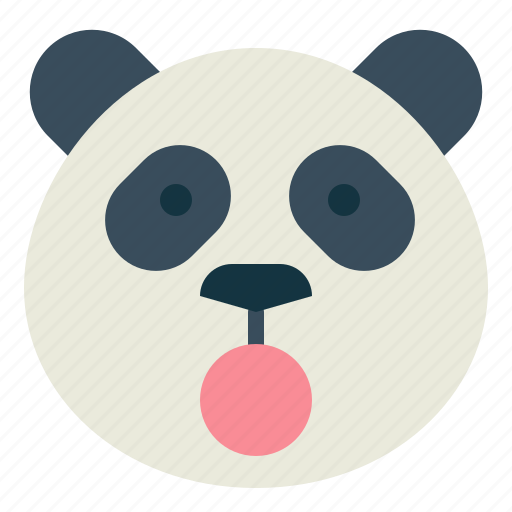 Panda, bear, animal, head, shocked icon - Download on Iconfinder