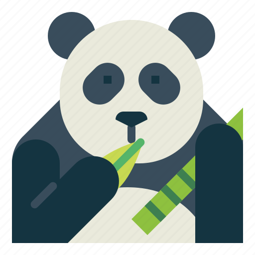 Panda, bear, animal, ursidae, eat icon - Download on Iconfinder