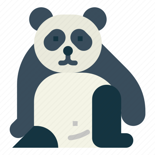 Panda, bear, animal, ursidae, sit icon - Download on Iconfinder