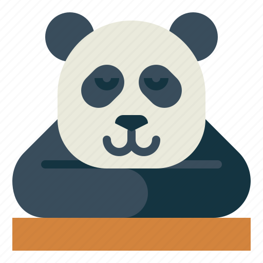 Panda, bear, animal, ursidae, sleep icon - Download on Iconfinder