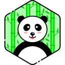 bear, face, happy, panda