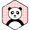 bear, face, happy, panda