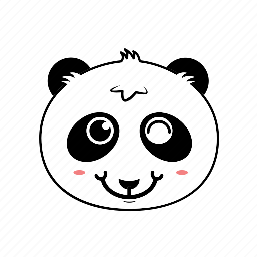 Emoticon, face, panda, animal, expression, happy, smiley icon - Download on Iconfinder