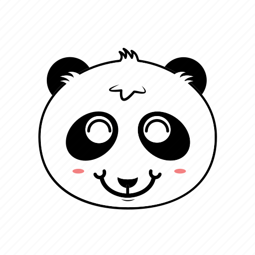 Emoticon, face, panda, animal, expression, happy, smiley icon - Download on Iconfinder