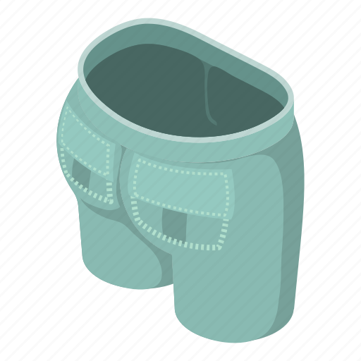 Clothes, gray, green, isometric, jeans, object, pants icon - Download on Iconfinder