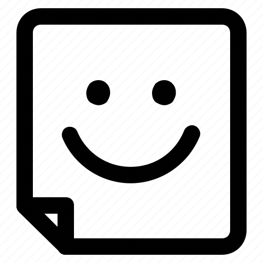 Document, page, shape, emoji, face, paper, smile icon - Download on Iconfinder