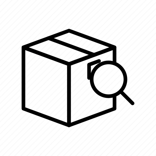 Box, magnifier, examination icon - Download on Iconfinder